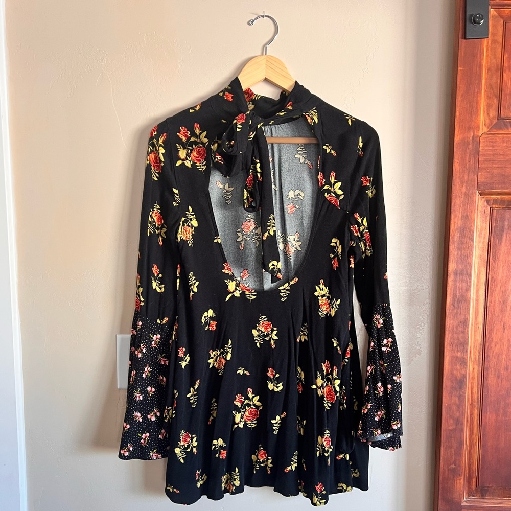 NWOT Free People Tate Tunic Floral Dress M - Picture 5 of 5